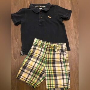 Gymboree prepstar pup polo and shorts